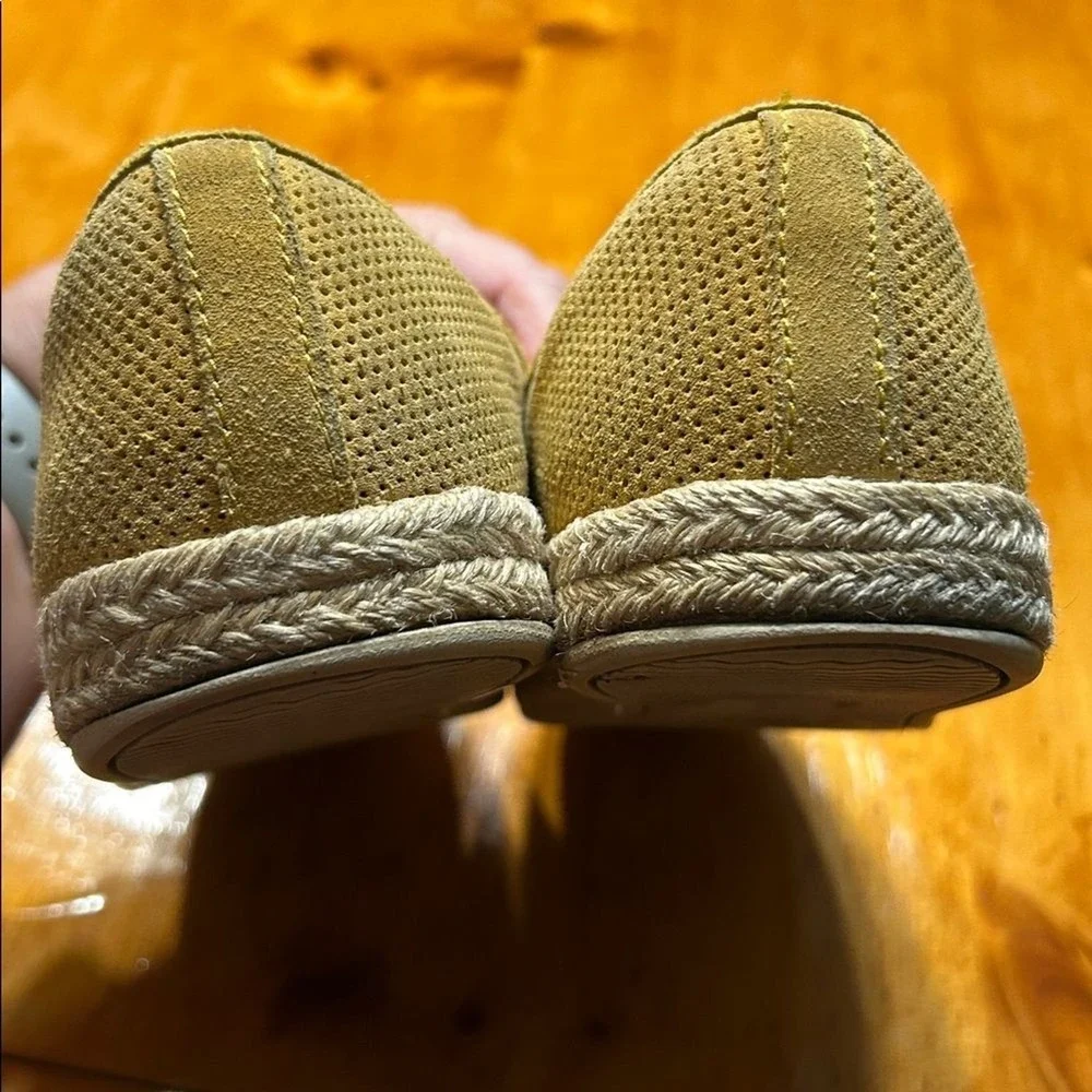 Boho Chic Clarks Azella Cushion Soft Yellow Granola‎ Espadrille Flats 9.5